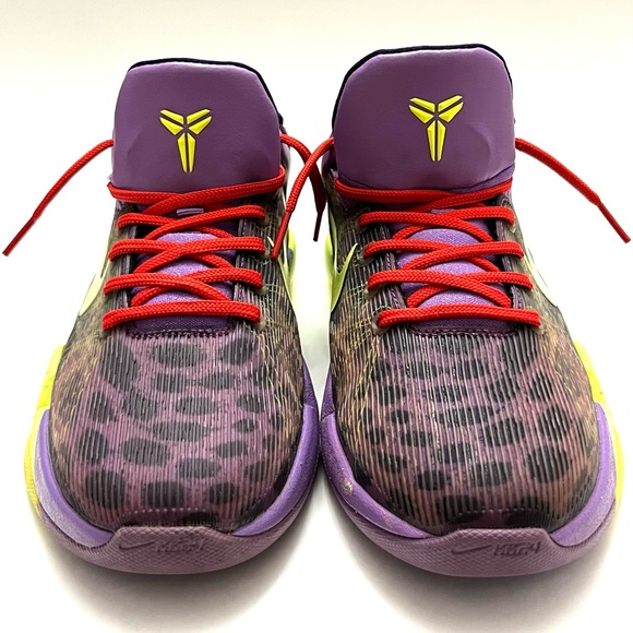Nike Zoom Kobe 7 VII GS 7Y Christmas Cheetah Purple 505399-500 Women’s Size 8.5 - Picture 1 of 16